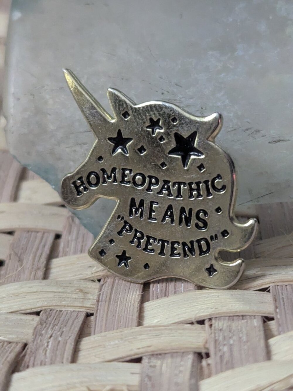 Homeopathic means "pretend" sawbones pin 2020-2021 maxfun drive